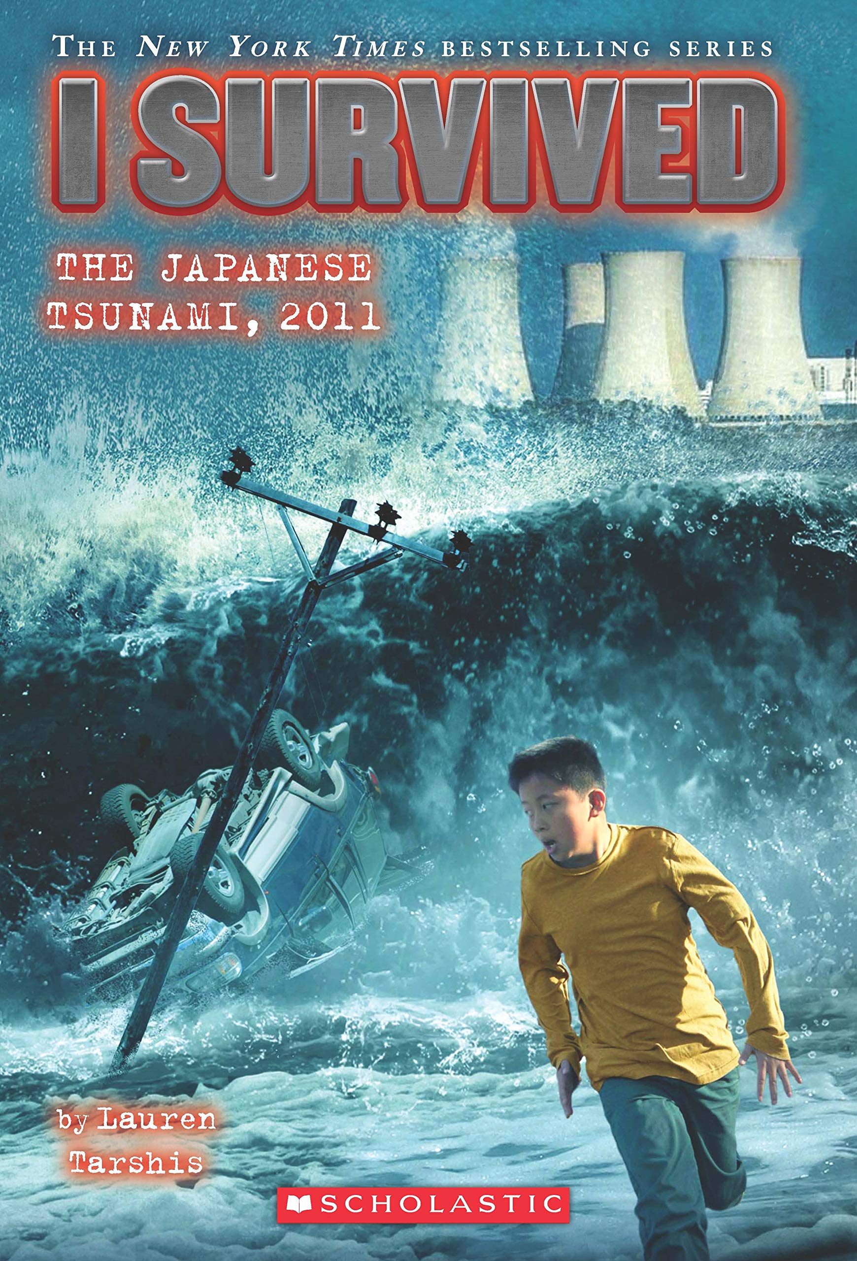 Front cover of the book 'I Survived #8: I Survived The Japanese Tsunami, 2011' by Lauren Tarshis.