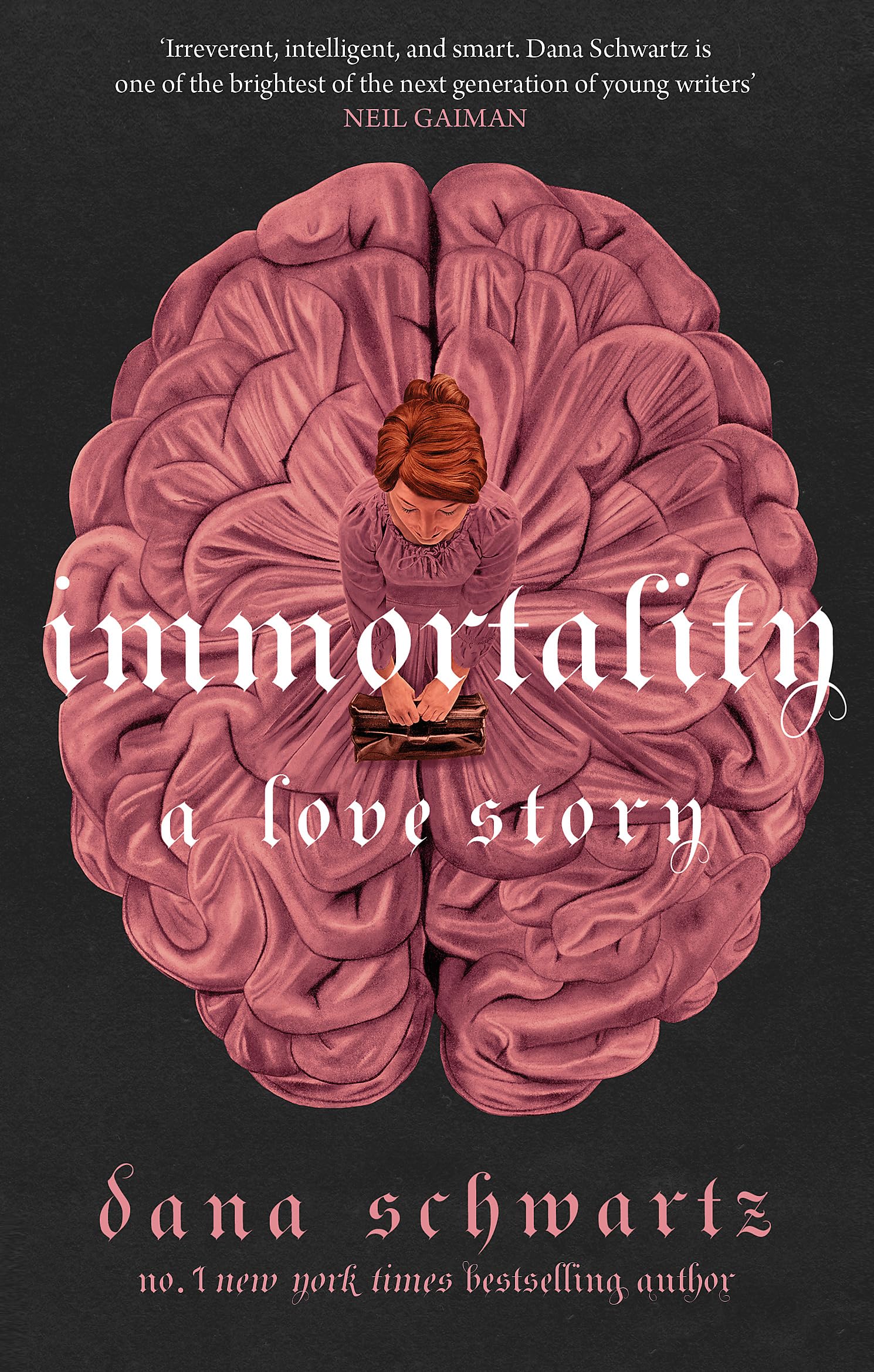 Front cover of the book 'Immortality: a love story' by Dana Schwartz.