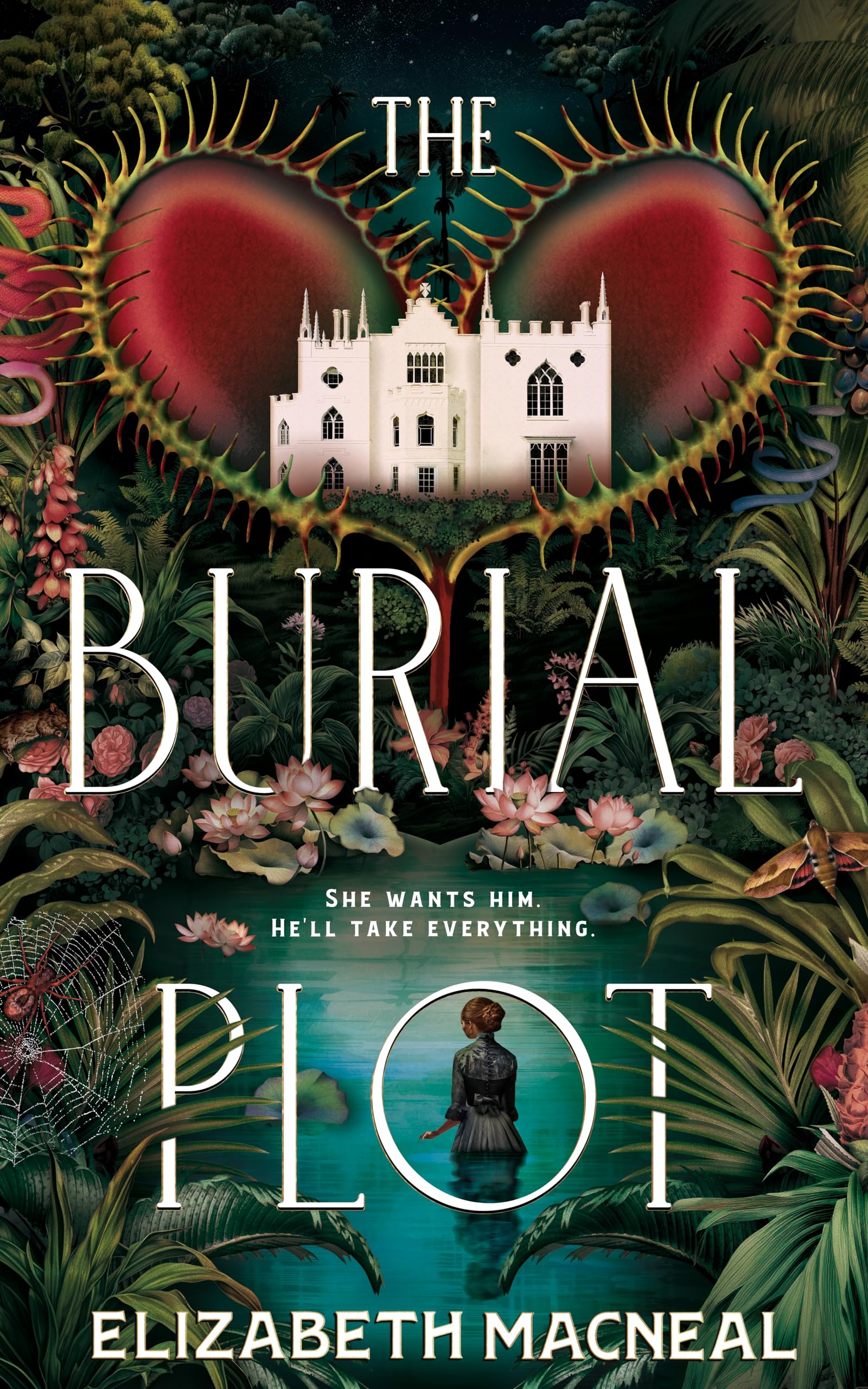 Front cover of the book 'The Burial Plot' by Elizabeth Macneal.