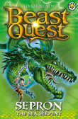 Front cover of the book 'Sepron the Sea Serpent: Series 1 Book 2 (Beast Quest)' by Blade Adam.