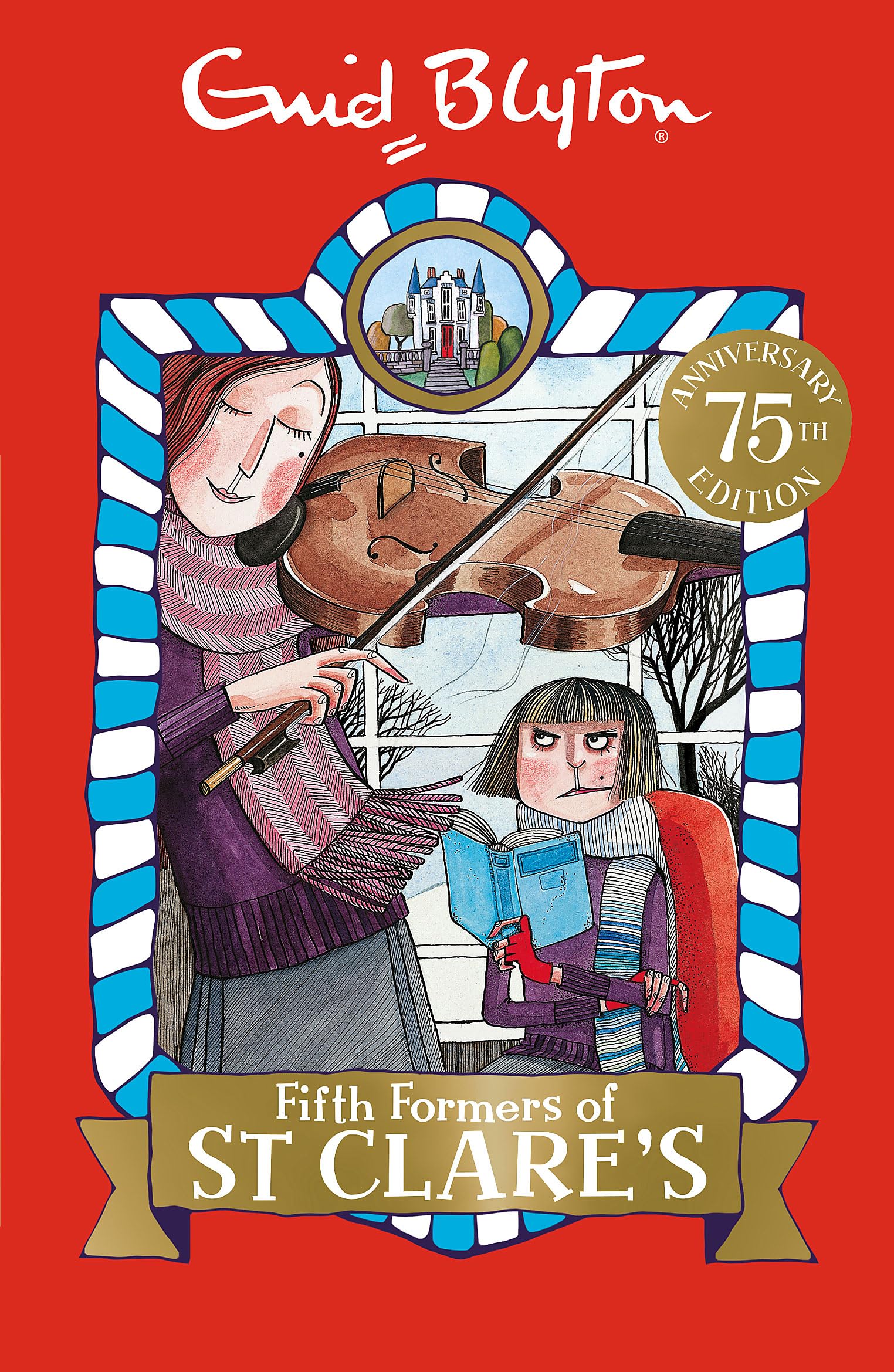 Front cover of the Paperback book 'Fifth Formers of St Clare's Enid Blyton' by Enid Blyton.