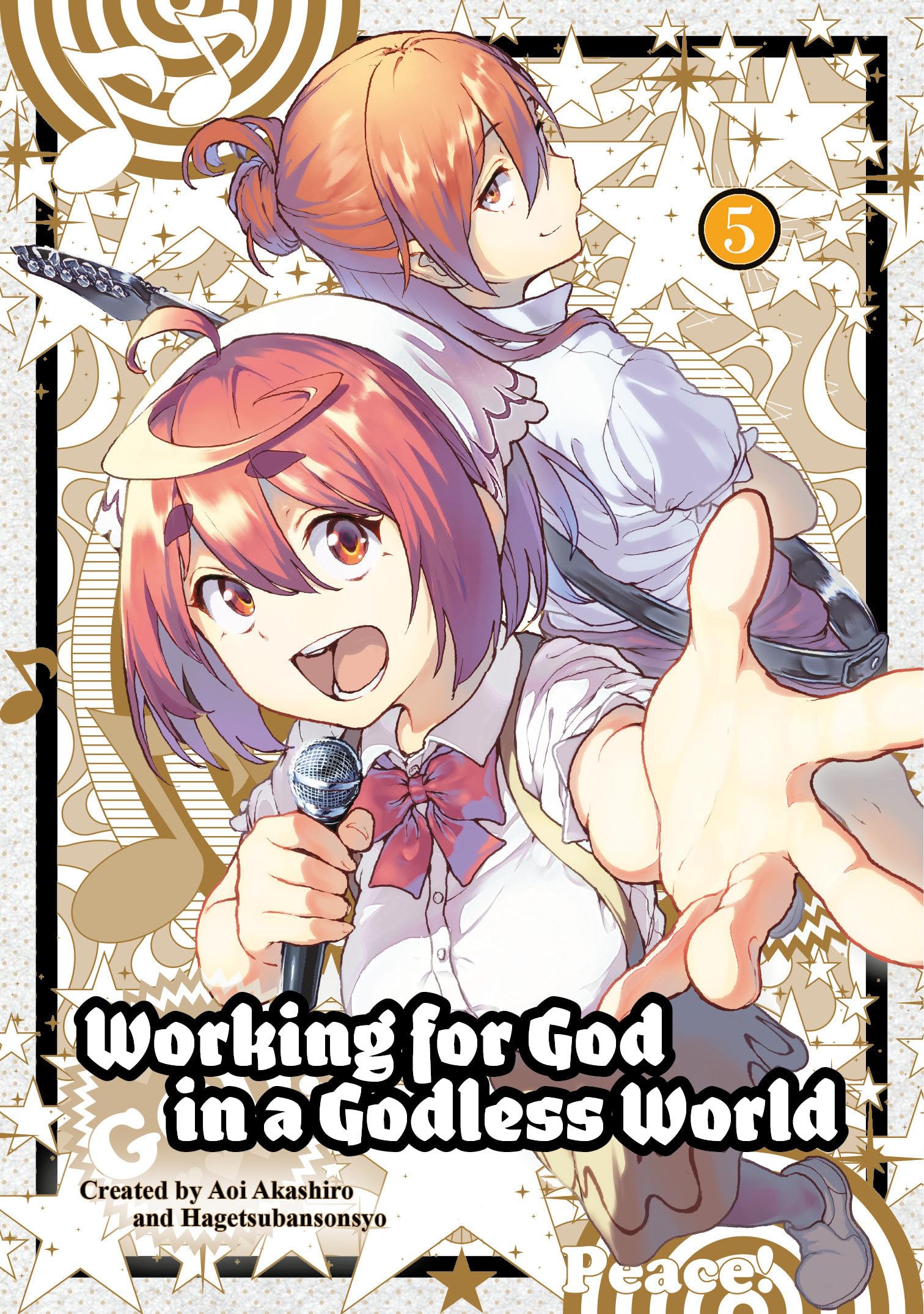 Front cover of the book 'Working for God in a Godless World Vol. 5' by Sonshō Hangetsuban, Aoi Akashiro.