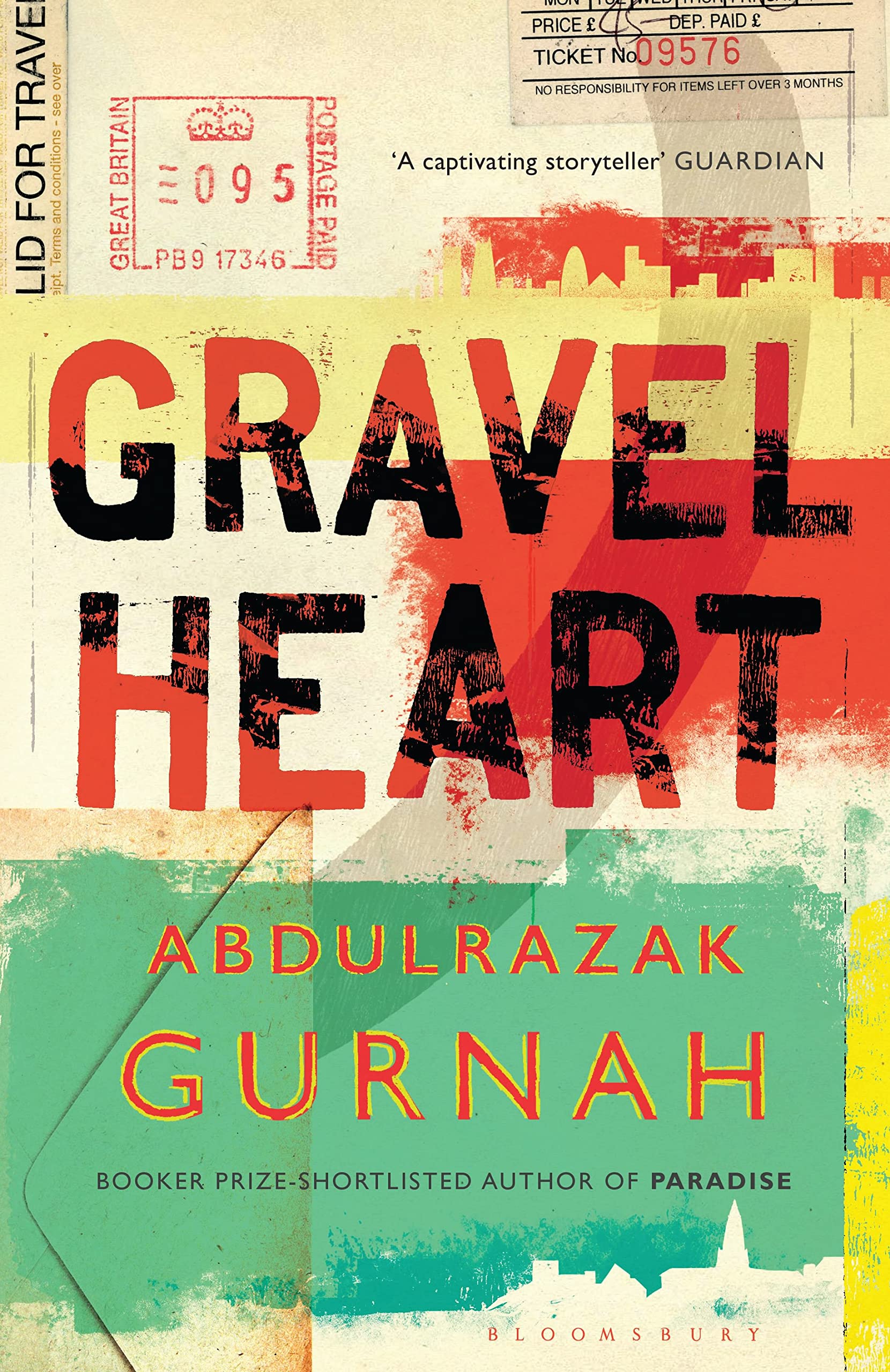 Front cover of the book 'Gravel Heart Export' by Abdulrazak Gurnah.