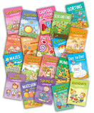 Front cover of the book 'Set of 20 Colouring & Activity Books' by Pegasus.
