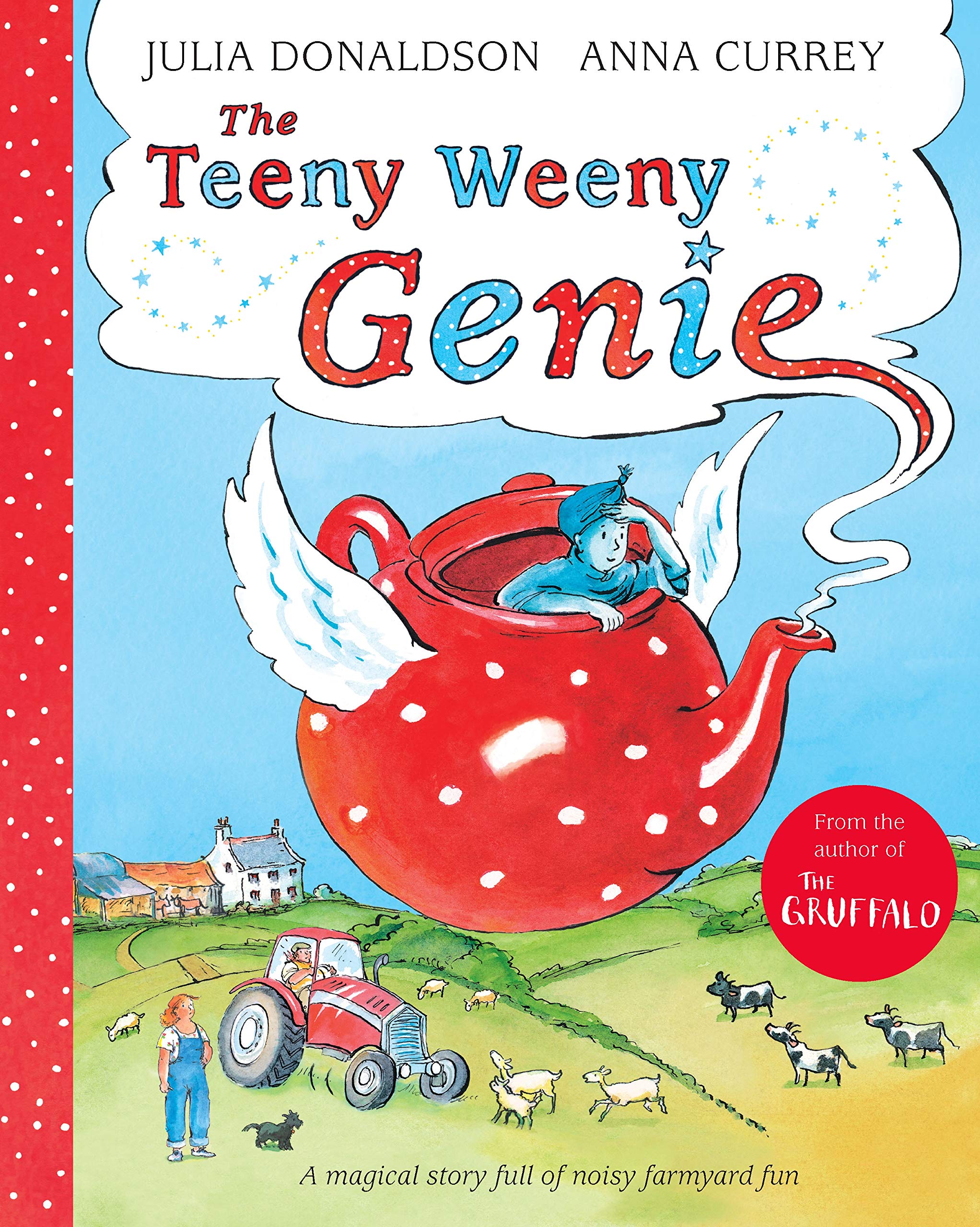 Front cover of the book 'The Teeny Weeny Genie' by Julia Donaldson.
