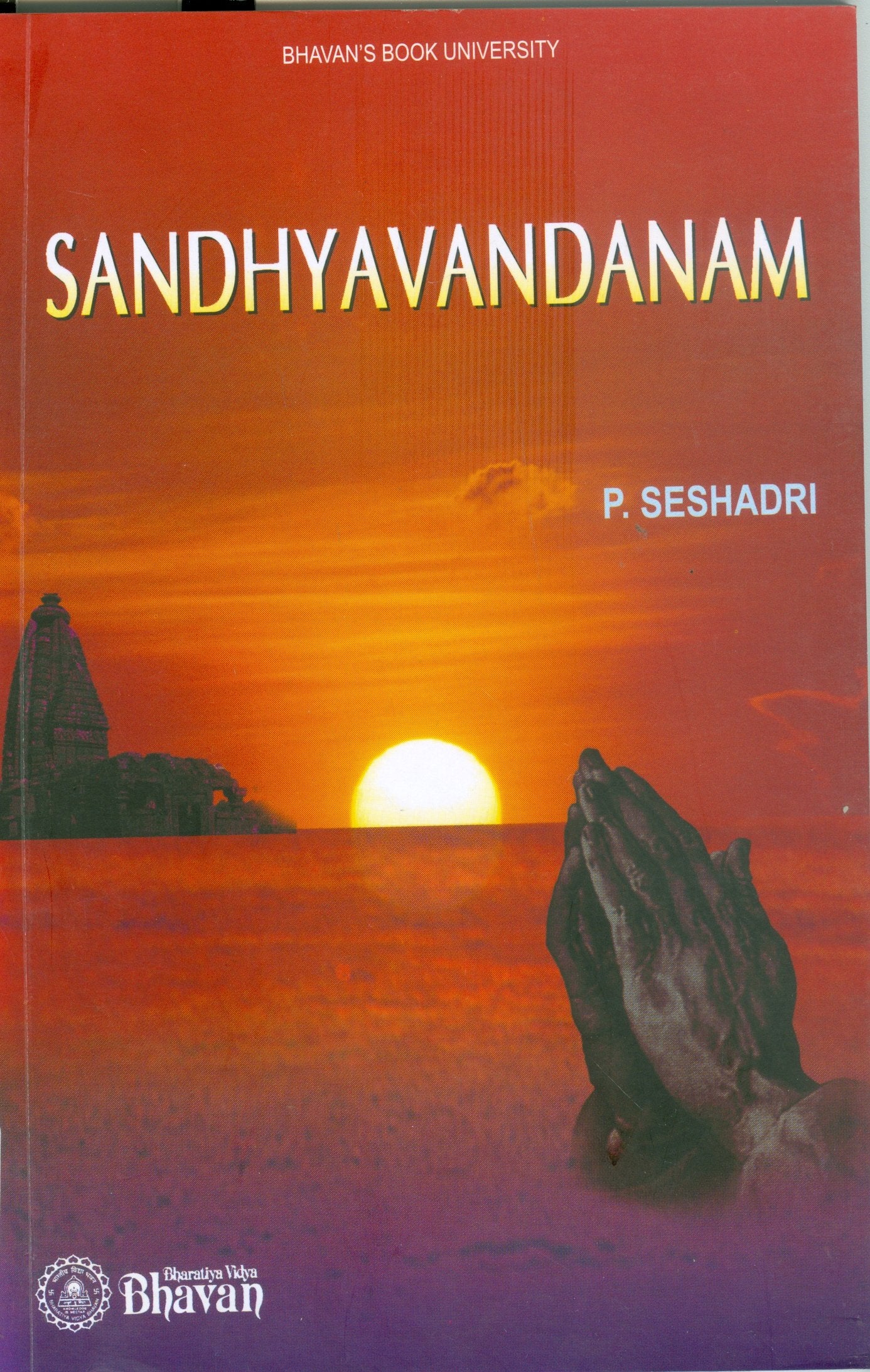 Front cover of the book 'Sandhyavandanam' by P. Seshadri.