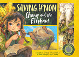 Front cover of the book 'MACMILLAN Saving Hnon Chang and the Elephant.' by Trang Nguyen.