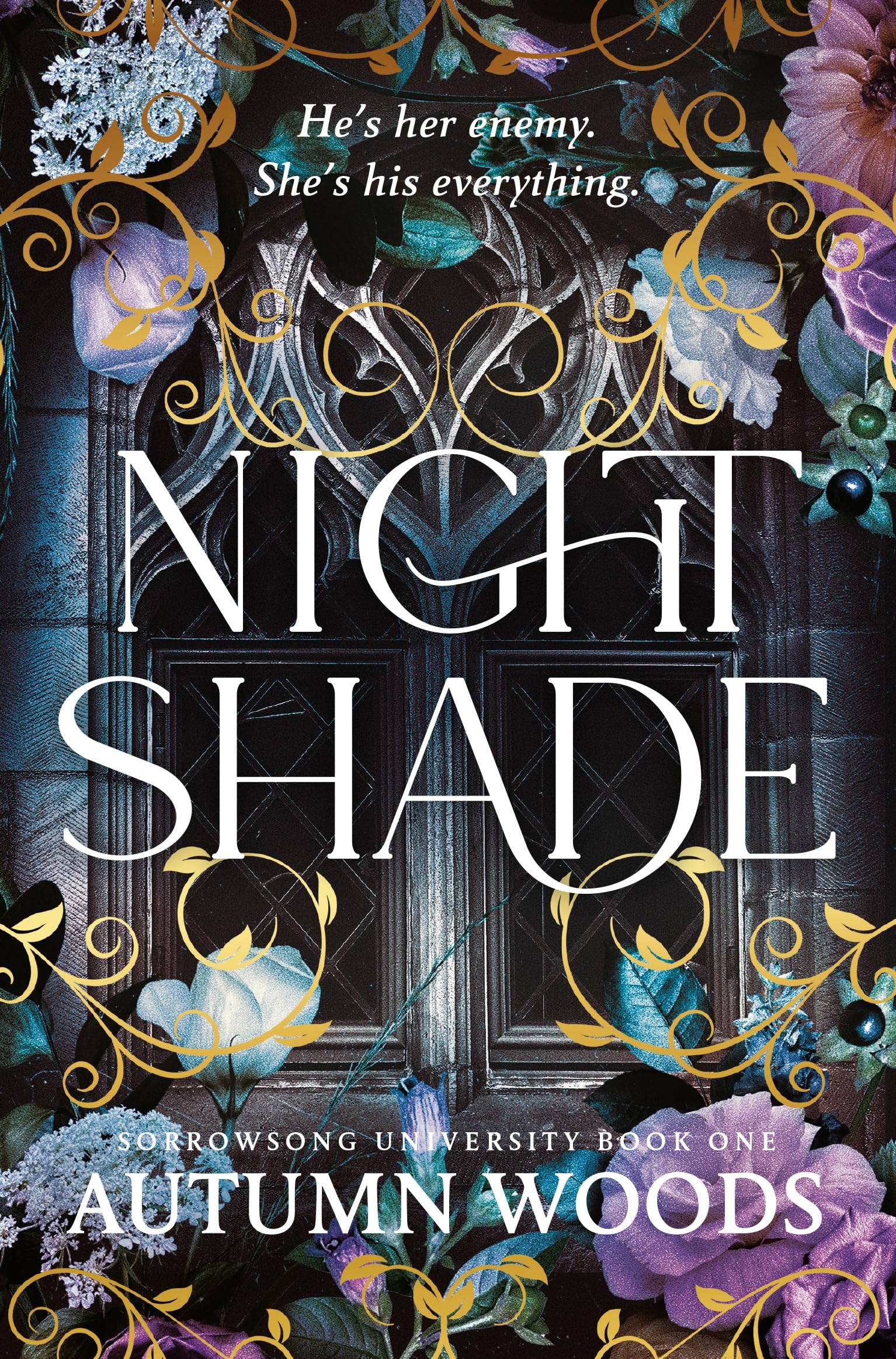 Front cover of the book 'Nightshade' by Autumn Woods.