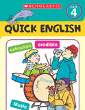 Front cover of the book 'Quick English Grade 4' by Scholastic.