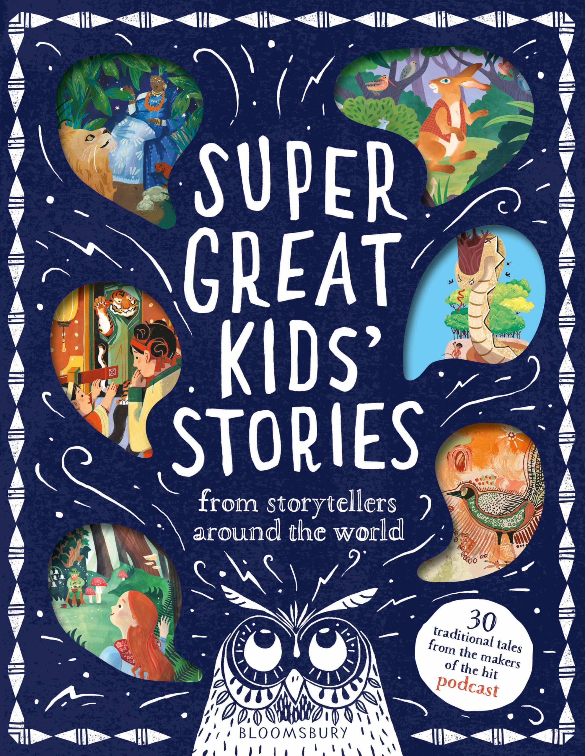 Front cover of the book 'Bloomsbury Super Great Kids Stories.' by Kim Normanton.