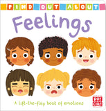 Front cover of the book 'Find Out About Feelings' by Pat-a-Cake.