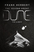Front cover of the book 'THE SECOND GREAT DUNE TRILOGY' by Frank Herbert.