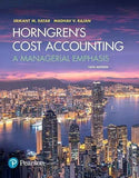 Horngren's Cost Accounting: A Managerial Emphasis 16th Edition | 9780134475585 | Paperback