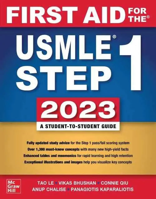 First Aid for the USMLE Step 1 2023, 33rd Edition :ISBN 9781264946624 | 9781264946624 | Paperback