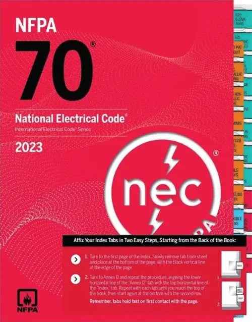 NFPA 70, National Electrical Code 2023 NEC Code book with Index Tabs: ISBN 9781455930340 | 9781455930340 | Paperback
