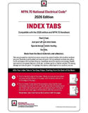 NFPA 70 National Electrical Code (NEC) Self-Adhesive Index Tabs 2026 | 9781455932375 | Paperback