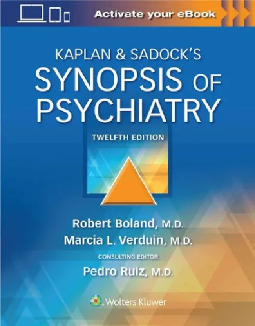 Kaplan & Sadock's Synopsis of Psychiatry 12th Edition by Dr. Pedro Ruiz Format ISBN 9781975145569 Paperback bookcover – Nybookshub