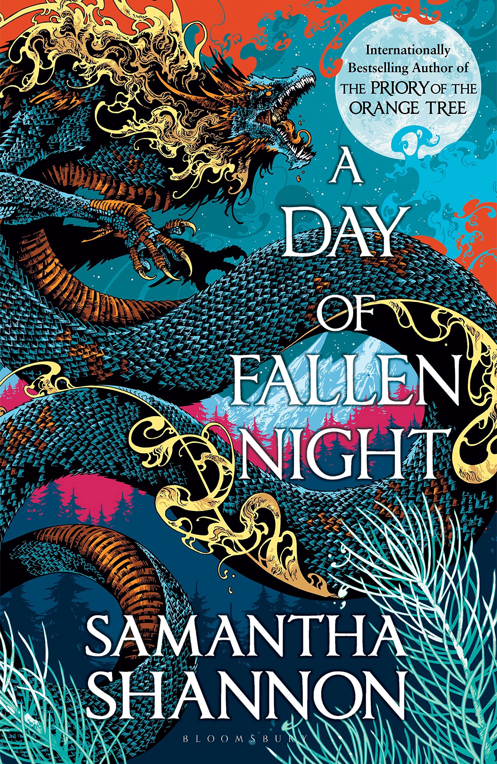 Front cover of the book 'A day of fallen night (the roots of chaos series)' by Samantha Shannon.