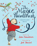 Front cover of the book 'The Magic Paintbrush' by Julia Donaldson.