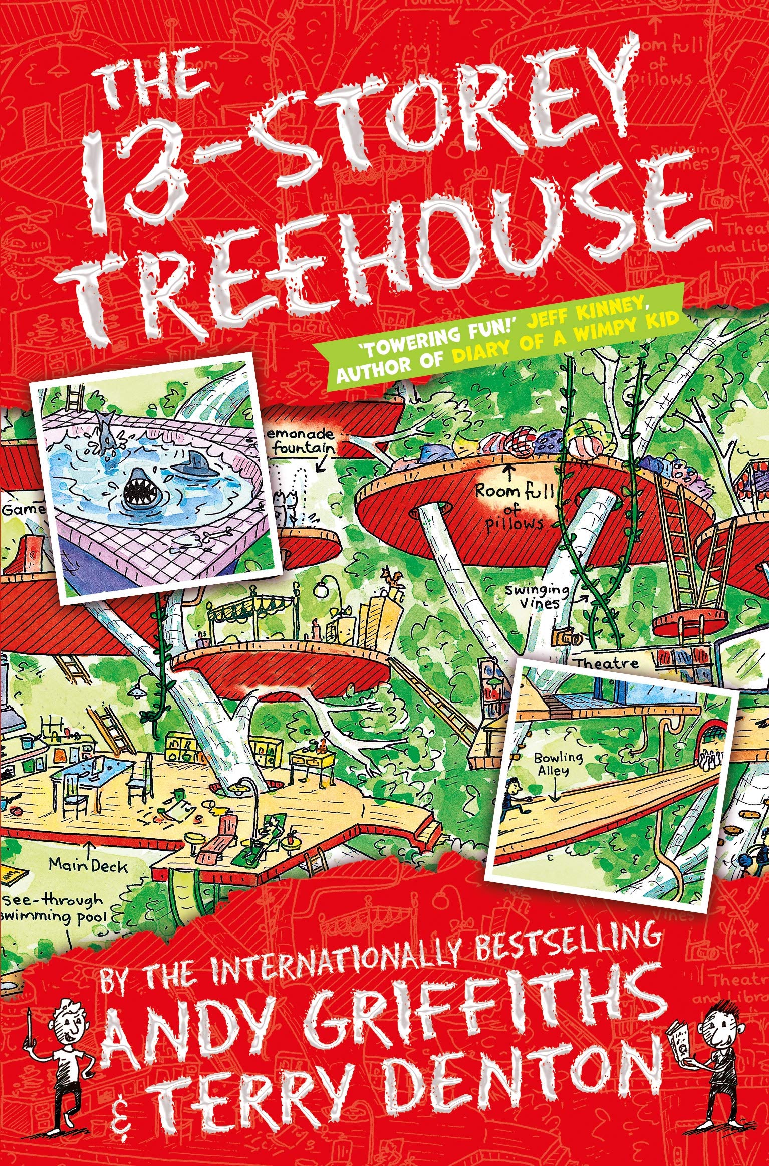 Front cover of the book 'The 13-Storey Treehouse (The Treehouse Books) Griffiths, Andy and Denton, Terry' by Andy Griffiths.