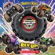 Front cover of the book 'Monster Jam: Rev Up! A Touch-and-Feel Book' by Lori Wieczorek.