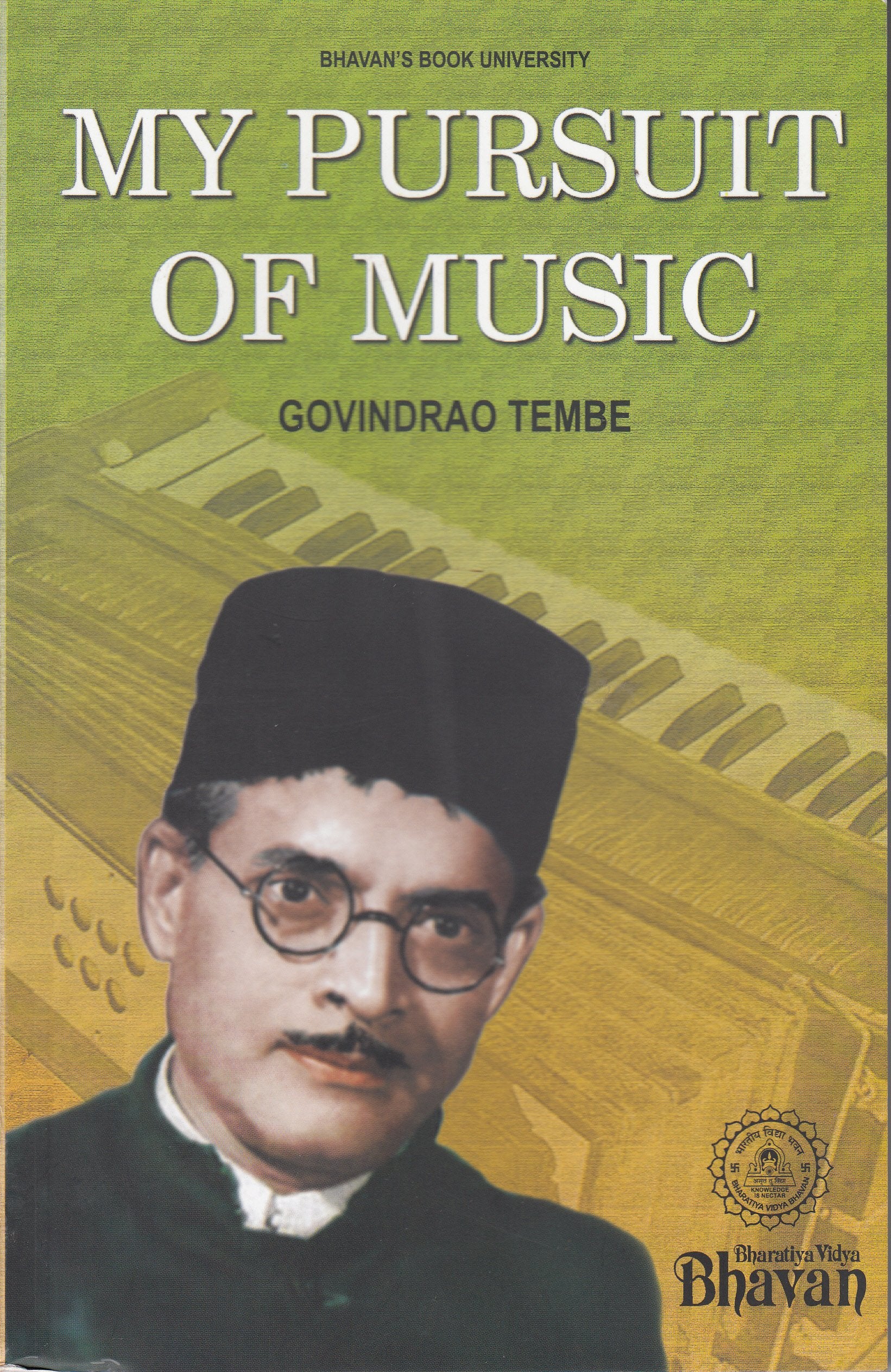 Front cover of the book 'MY Pursuit Of Music' by Govindrao Tembe.