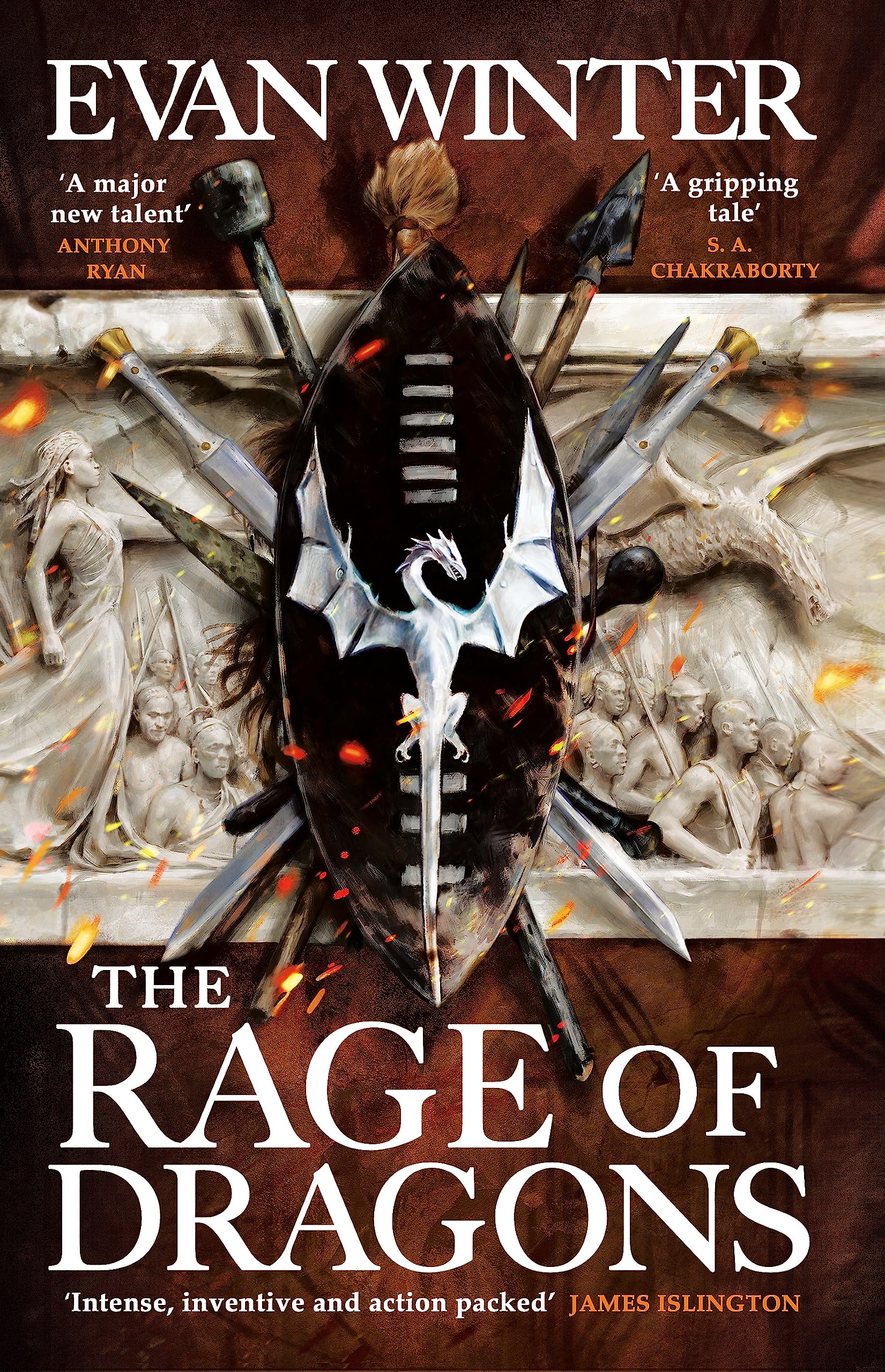 Front cover of the book 'Rage Of Dragons' by Winter.
