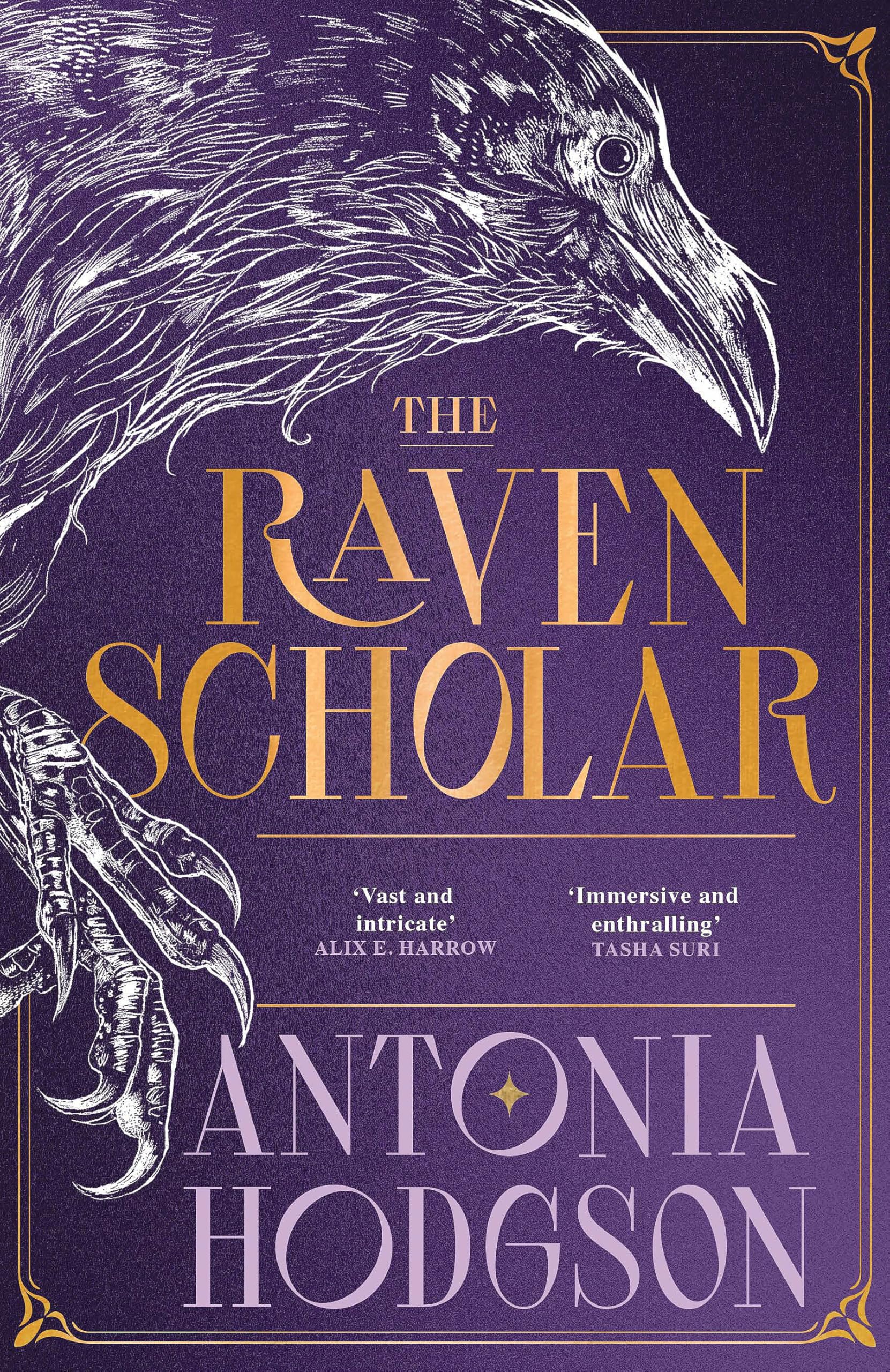 Front cover of the book 'The Raven Scholar' by Hodgson, Antonia.