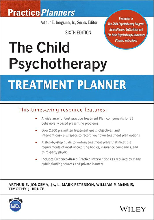 Child Psychotherapy Treatment Planner 6th Edition PracticePlanners Wiley