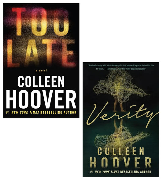 Front cover of Colleen Hoover Bestselling 2 Books Collection Verity and Too Late at Nybookshub