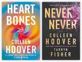 Front cover of Colleen Hoover 2-Book Collection Heart Bones and Never Never at Nybookshub