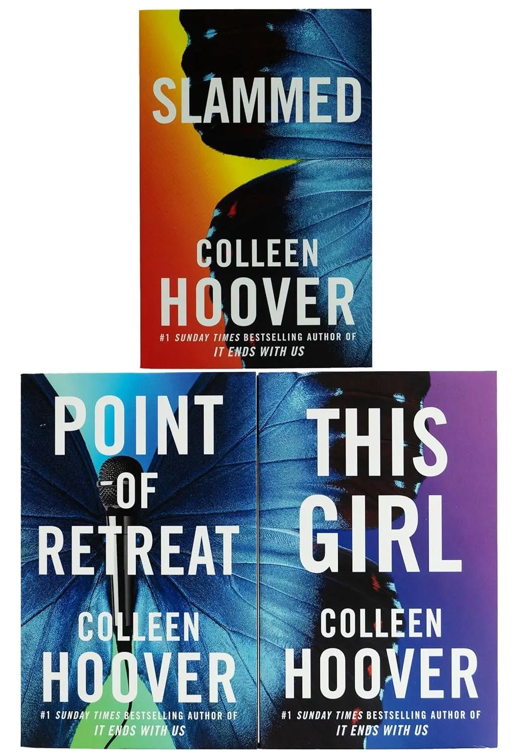 Colleen Hoover Slammed and Point of Retreat book bundle for Nybookshub US store