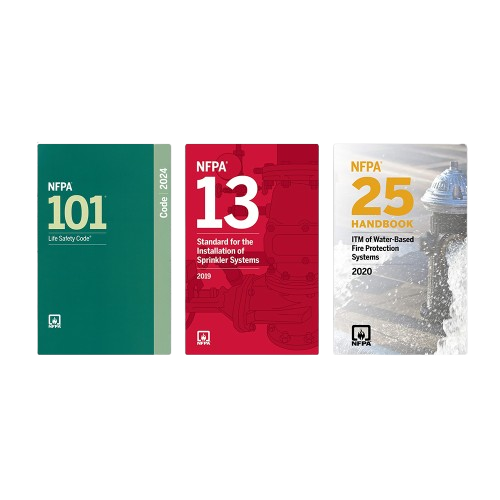 NFPA Life Safety and Sprinkler System Code Set NFPA 101 NFPA 13 NFPA 25