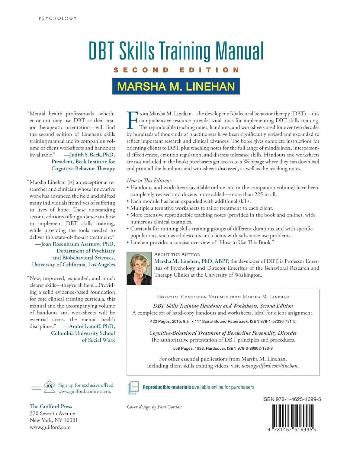 DBT Skills Training Manual – Lane Pederson Paperback |978-1462516995|