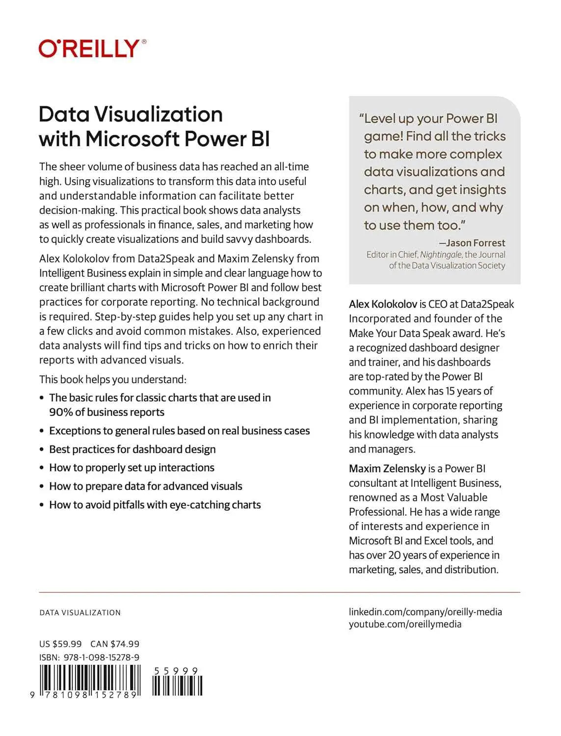 Data Visualization with Microsoft Power BI |9781098152789| Ciara Brennan