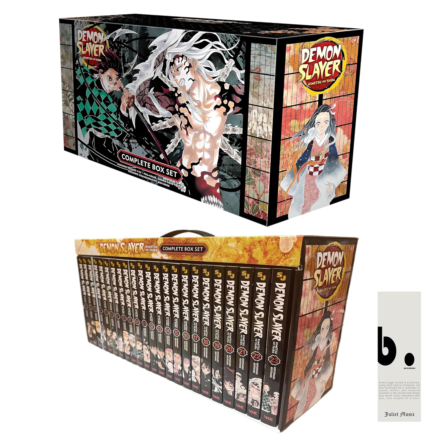 Demon Slayer: Complete Box Set (Volumes 1–23) – Premium Manga Edition Paperback - NYBooksHub