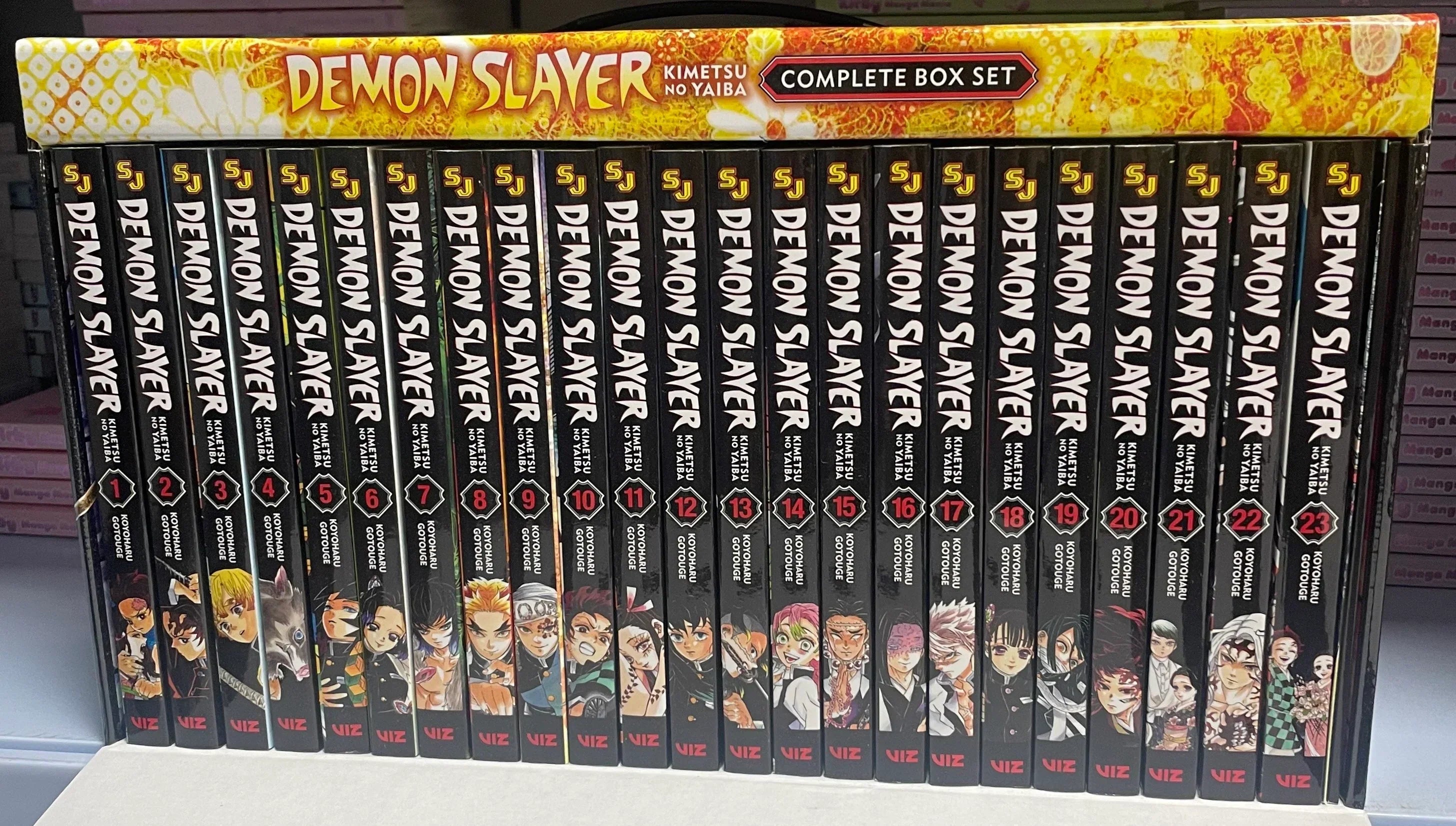 Demon Slayer Kimetsu No Yaiba Complete Box Set Volumes 1 23 Premium Manga Edition With Exclusive Booklet Poster Koyoharu Gotouge Viz Media With Bookmark And ?? Freebie A Free Manga Wall Poster Paperback - NYBooksHub