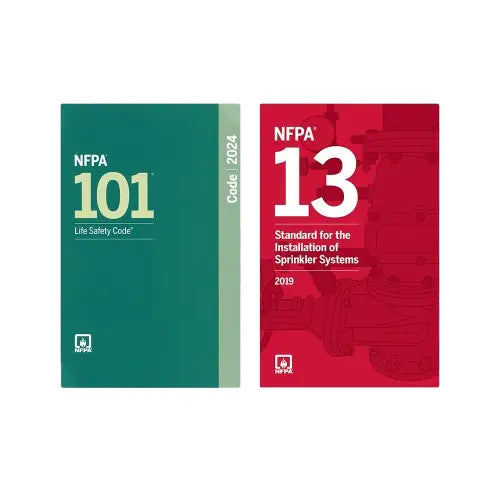 NFPA Life Safety and Sprinkler System Code Set NFPA 101 NFPA 13 Fire Protection Standards