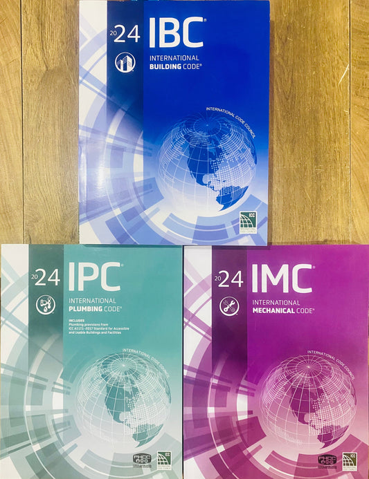 2024 ICC Code Book Set IBC IMC IPC International Code Council