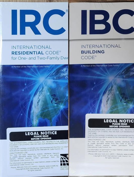 2021 IBC IRC Code Book Set International Building Residential Code ICC