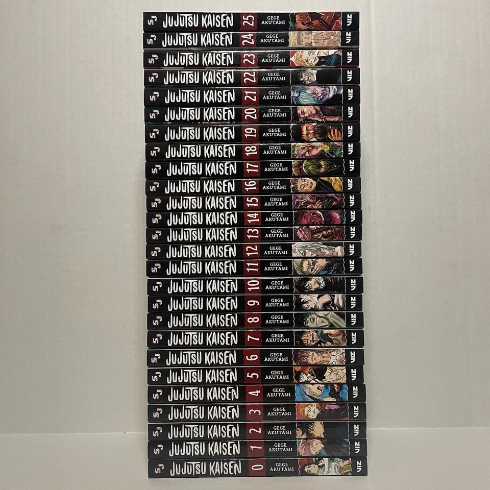 Jujutsu Kaisen Manga Vol 0 25 English Full Loose Set Jjk Sorcery Comic Series By Gege Akutami ?? Bonus Free Manga Themed Wall Poster - NYBooksHub