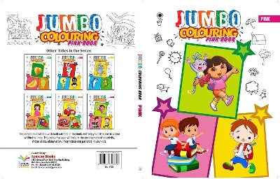Jumbo Colouring Book Pink Paperback