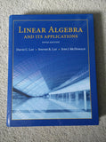 Book titled 'Linear Algebra and Its Applications' by David C. Lay, Steven R. Lay, and Judi J. McDonald on a textured surface.