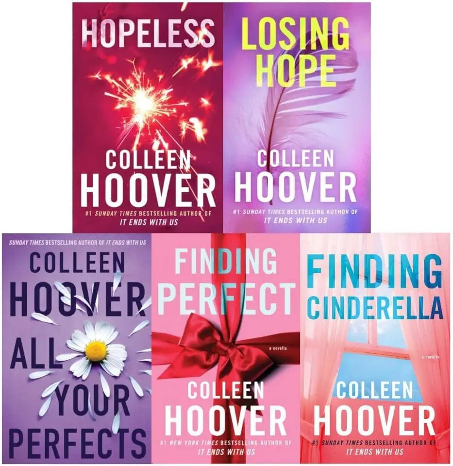 Colleen Hoover 5 Books Collection Set –  [PB] |Losing Hope, Finding Cinderella, Hopeless, Finding Perfect & All Your Perfect| NYBooksHub