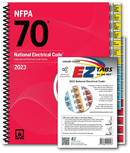 Nec 2023 National electrical code 2023 Edition spiral bound with Color Coded EZ Tabs for the NEC - NYBooksHub