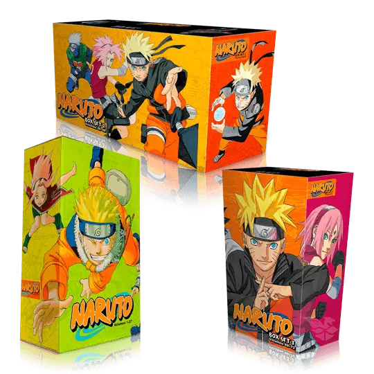 Naruto Complete Manga Box Sets 1, 2, &amp; 3 by Masashi Kishimoto Paperback bookcover – Nybookshub