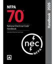 Front cover of the hardcover technical manual 'National Electrical Code 2026 Handbook' (NFPA 70) published by NFPA and Delmar Cengage Learning.