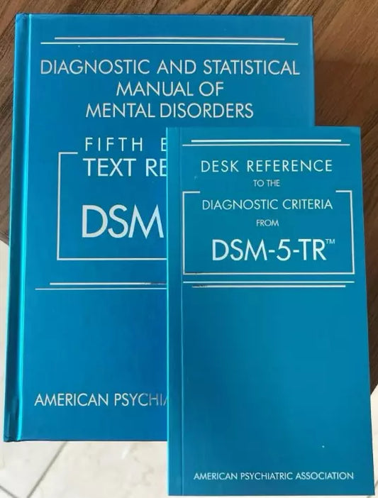 DSM-5-TR Hardcover Desk Reference Paperback Combo Pack APA Diagnostic Manual Set