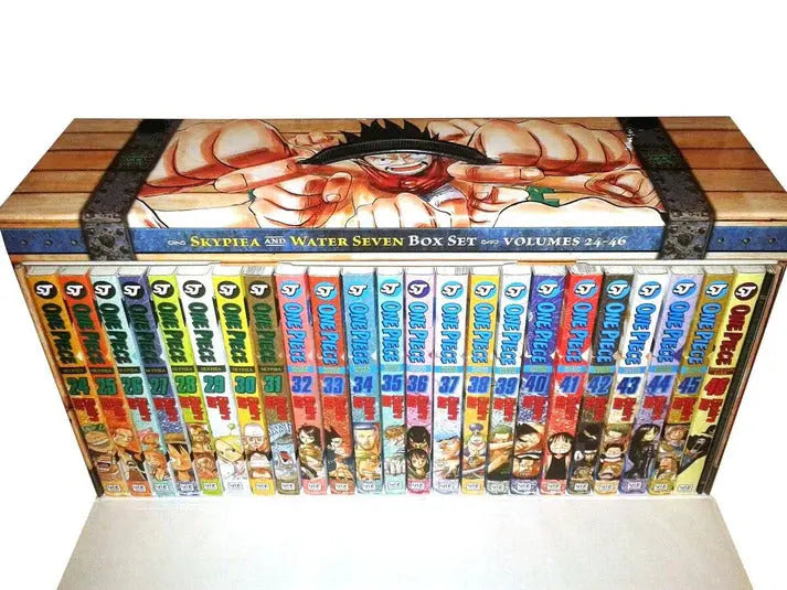 One Piece manga volumes 24 to 46 individual books bundle covering Skypiea and Water seven arcs by nybookshub