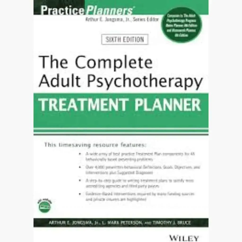 The Complete Adult Psychotherapy Treatment Planner – 6th Edition | Paperback